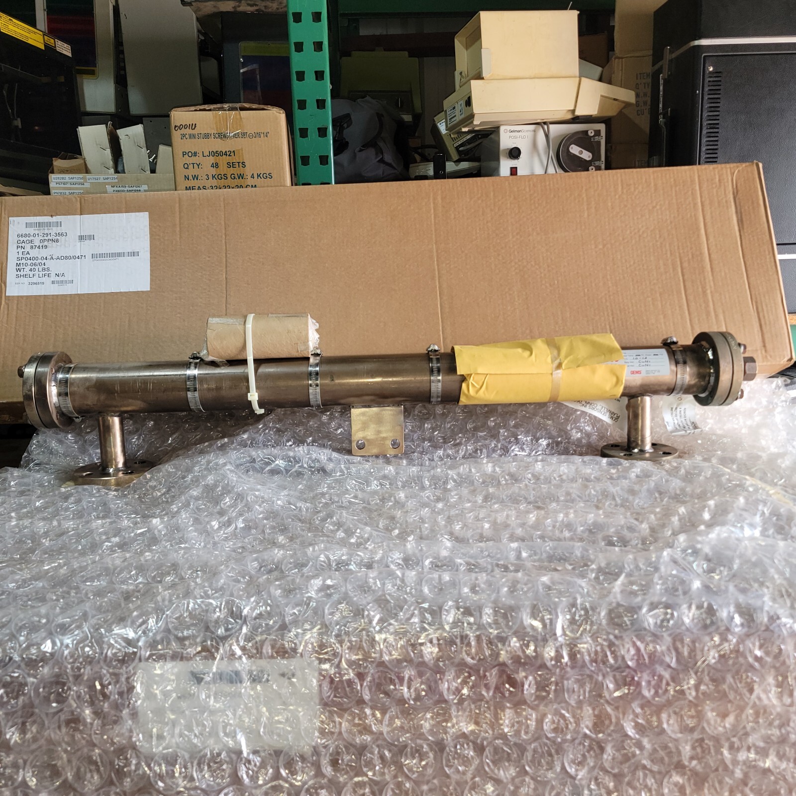 NEW GEMS SURESITE ALLOY VISUAL WATER LEVEL INDICATORS PN# 87419 300 F 200 PSI