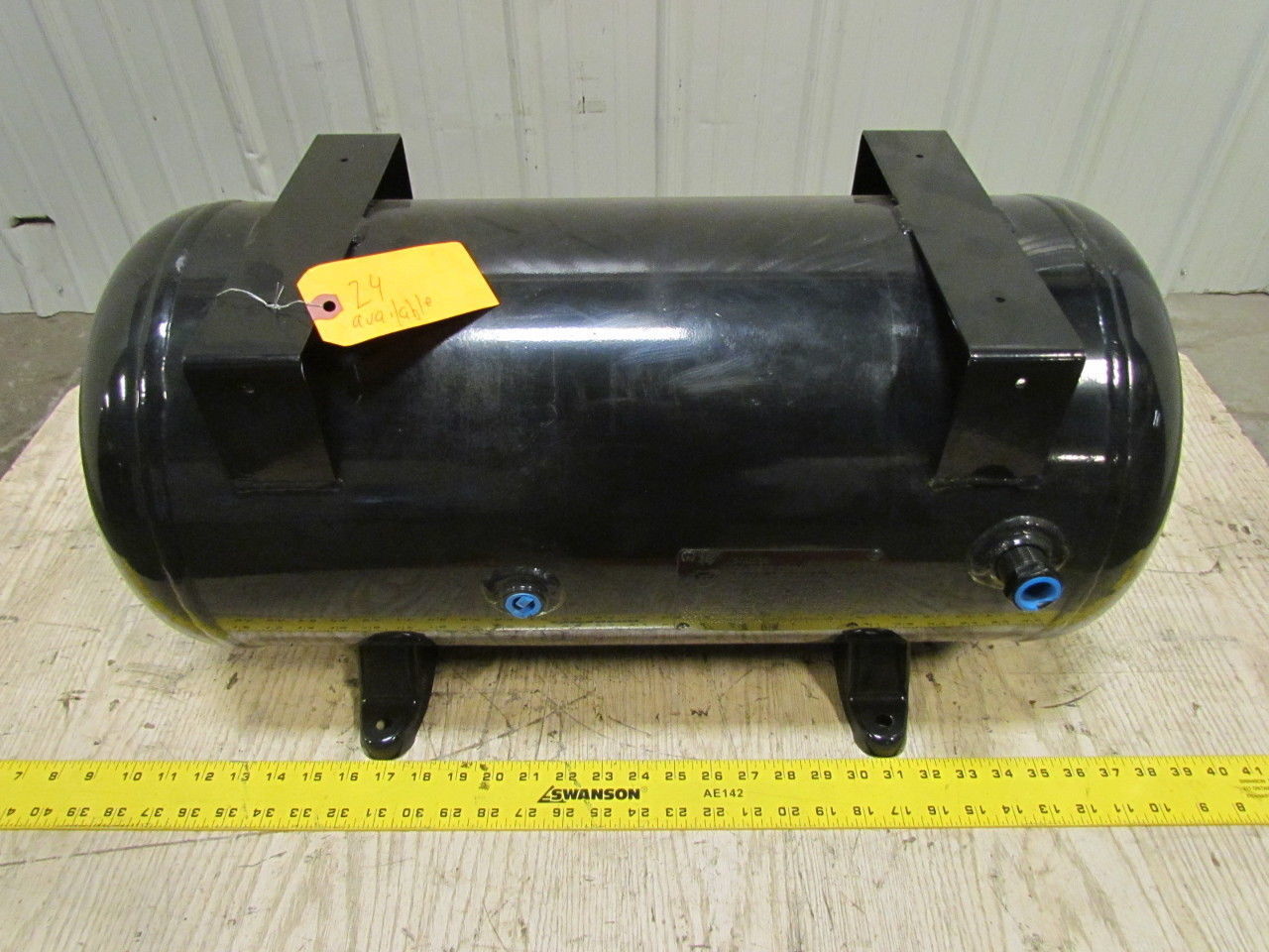 12.2 Gal NEW Steel Compressed Air Tank Powder Coated 12″ Dia 27″ Long 150 PSI