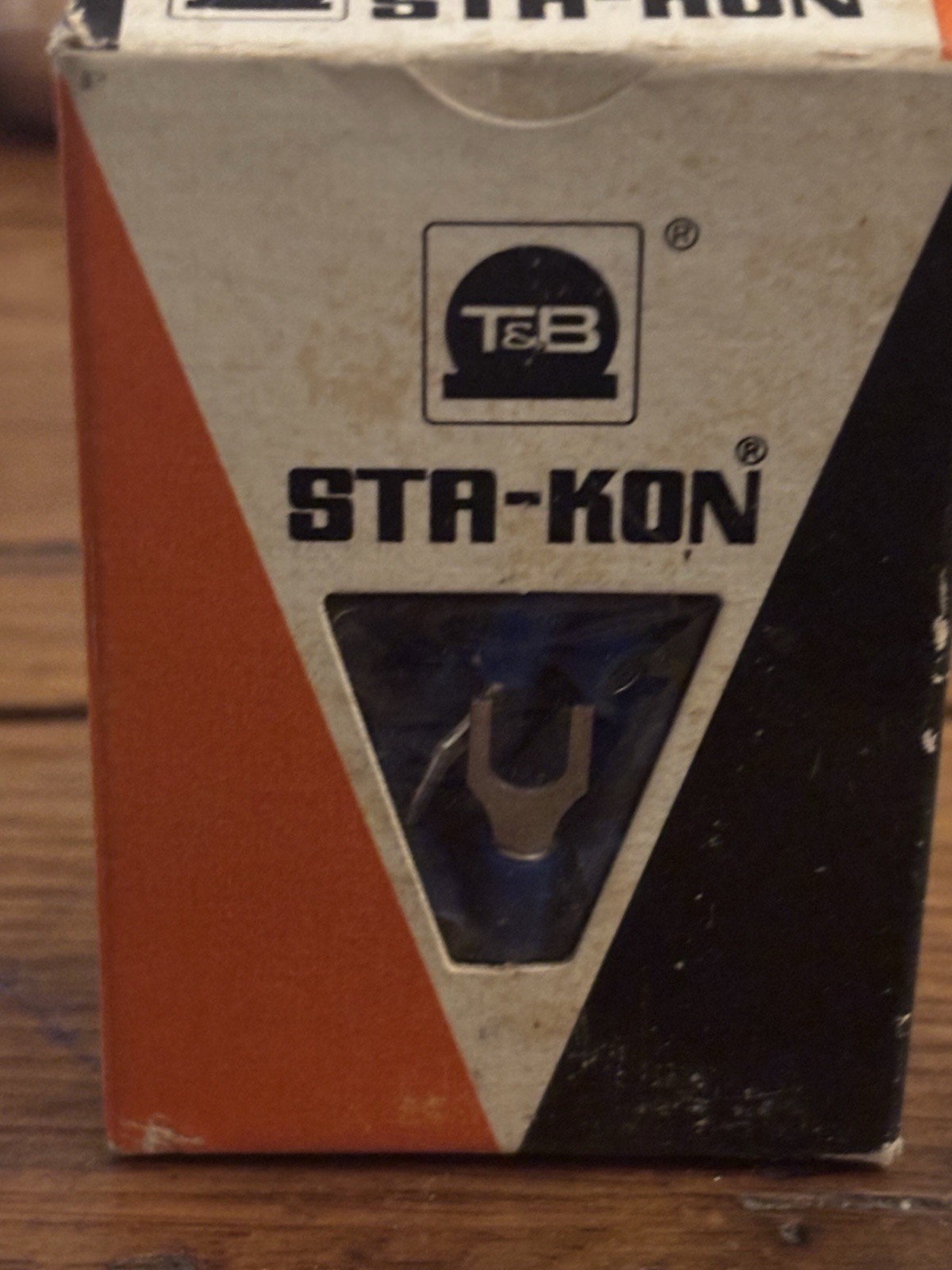74- Sta-Kon Rb14-10F Fork Terminal, #10 Stud Size, 14 Awg, Nylon Insulated