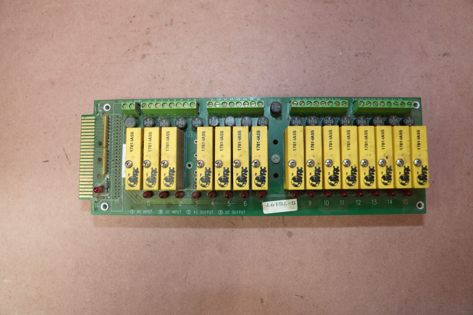 WRC D-98-B66 Circuit Board With 15 Relays. RELAYS IN DESCRIPTION