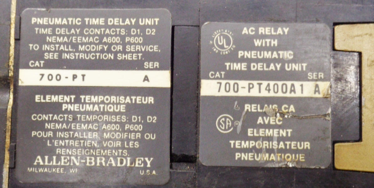 ALLEN BRADLEY 700-P400A1 /A CONTROL RELAY 700-PT400A1 /A 700-PT /A
