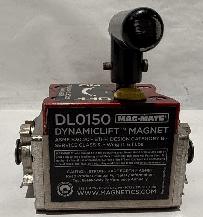 Mag-Mate Dl0150 Lifting Magnet 150lb Max Load Capacity