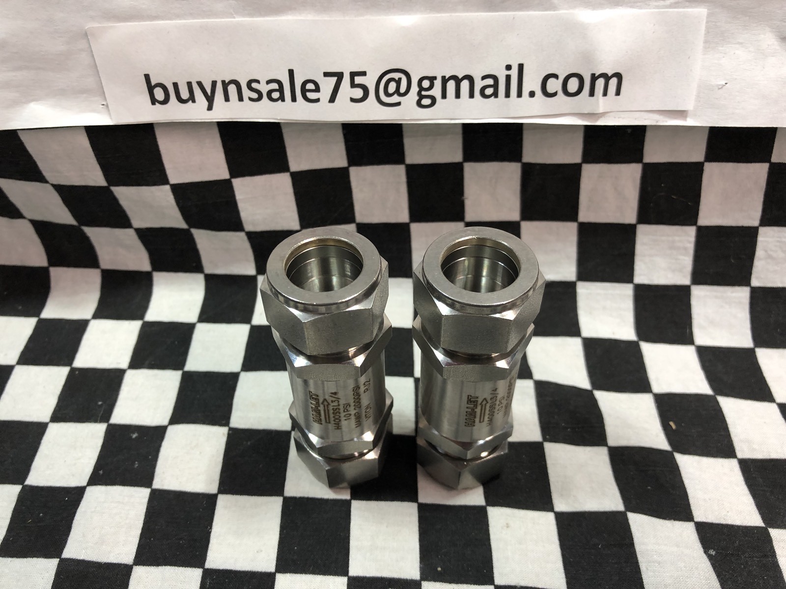 HAM-LET Poppet Check Valve 3/4″, 10 PSI, H400SSL3/4, H-400-SS-L-3/4, BOX 9 “P”