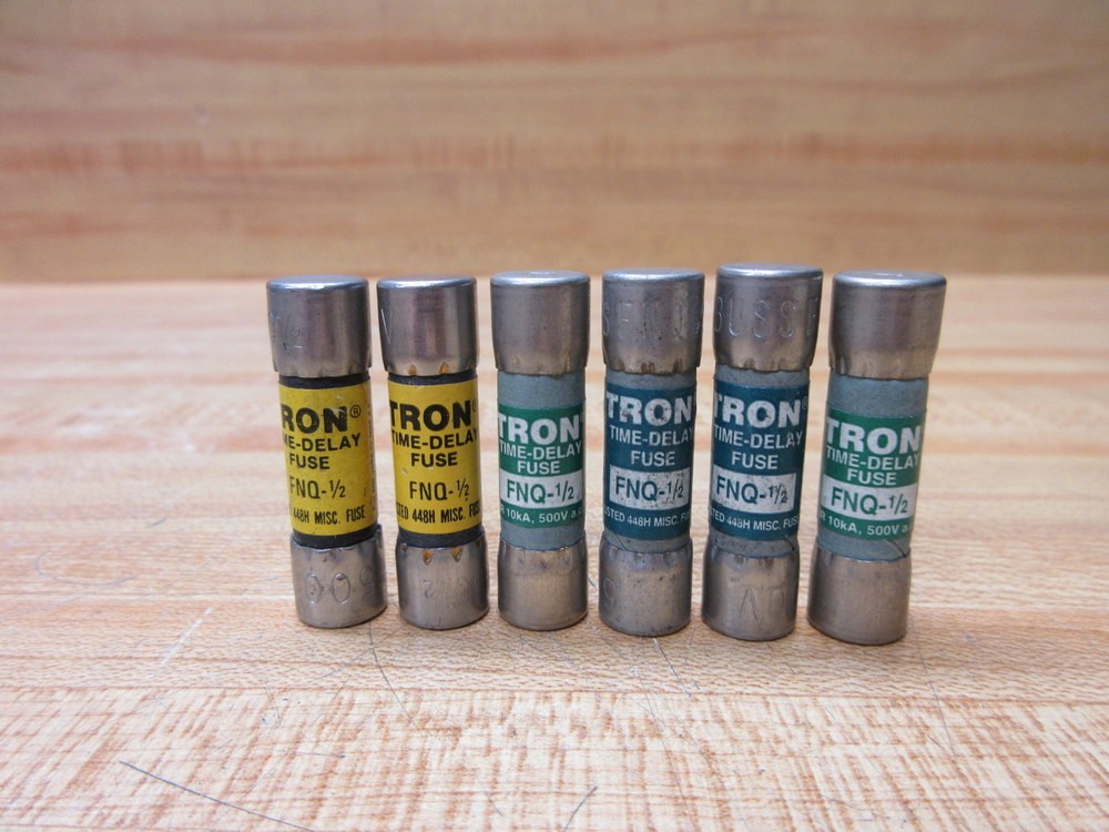 Buss FNQ-1/2 Bussmann Fuse Cross Ref 4XC47 (Pack of 6)
