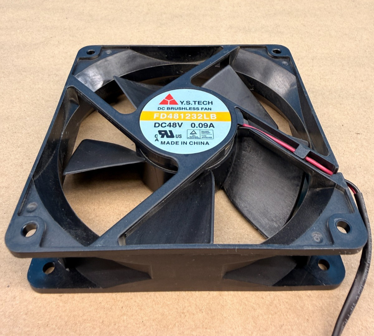 Y.S. Tech FD481232LB 48V DC Brushless Cooling Fan