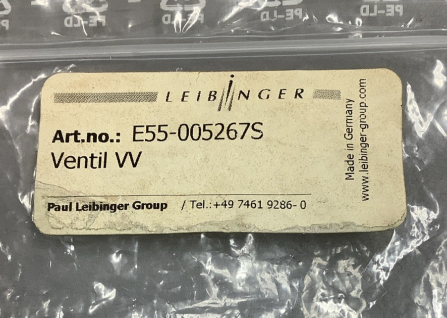 Leibinger E55-005267S 290OHM Valve for InkJet (B4)