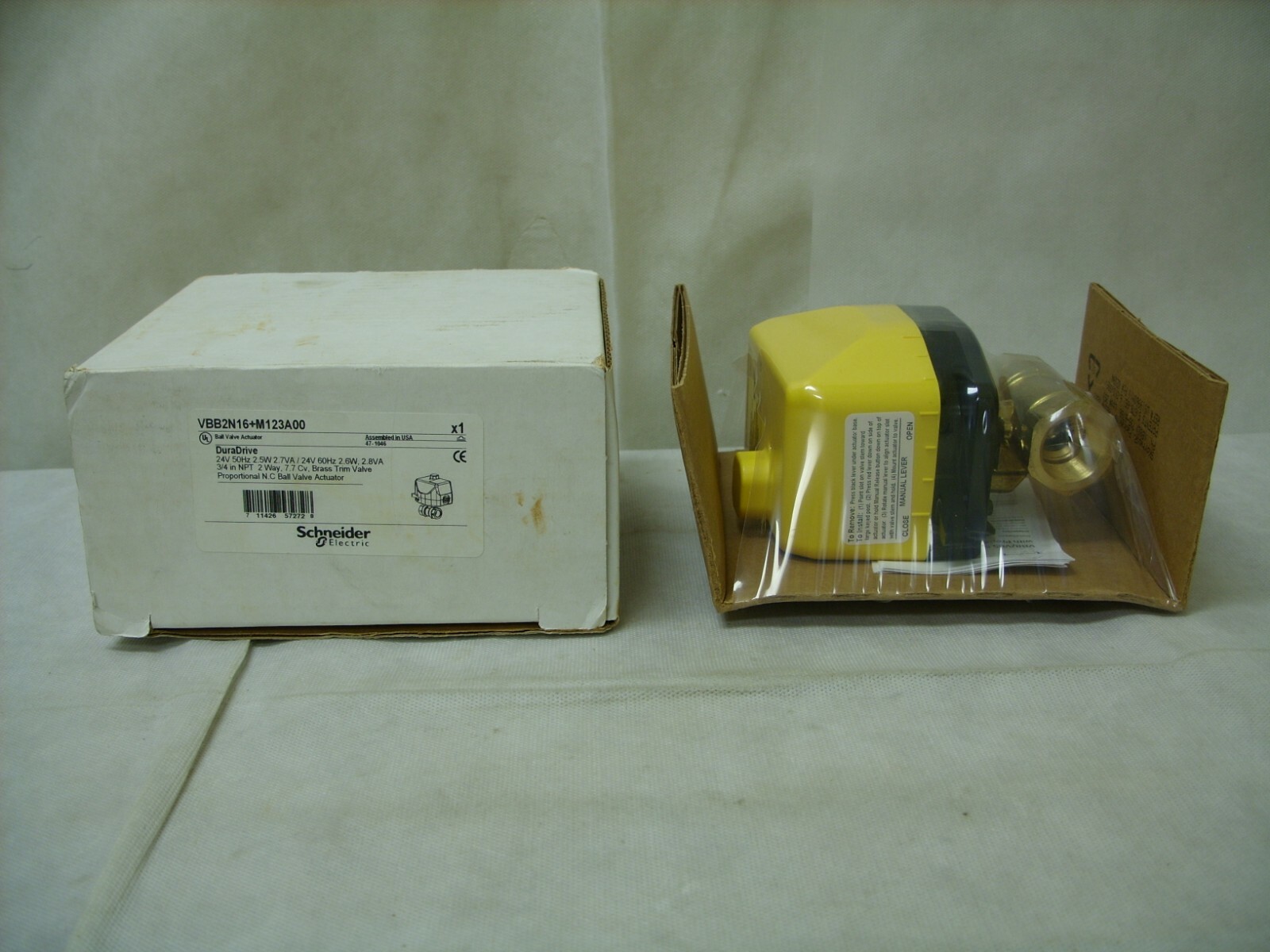 TAC Schneider Invensys – 3/4″ 2-Way Ball Valve & Actuator Assy. VBB2N16+M123A00
