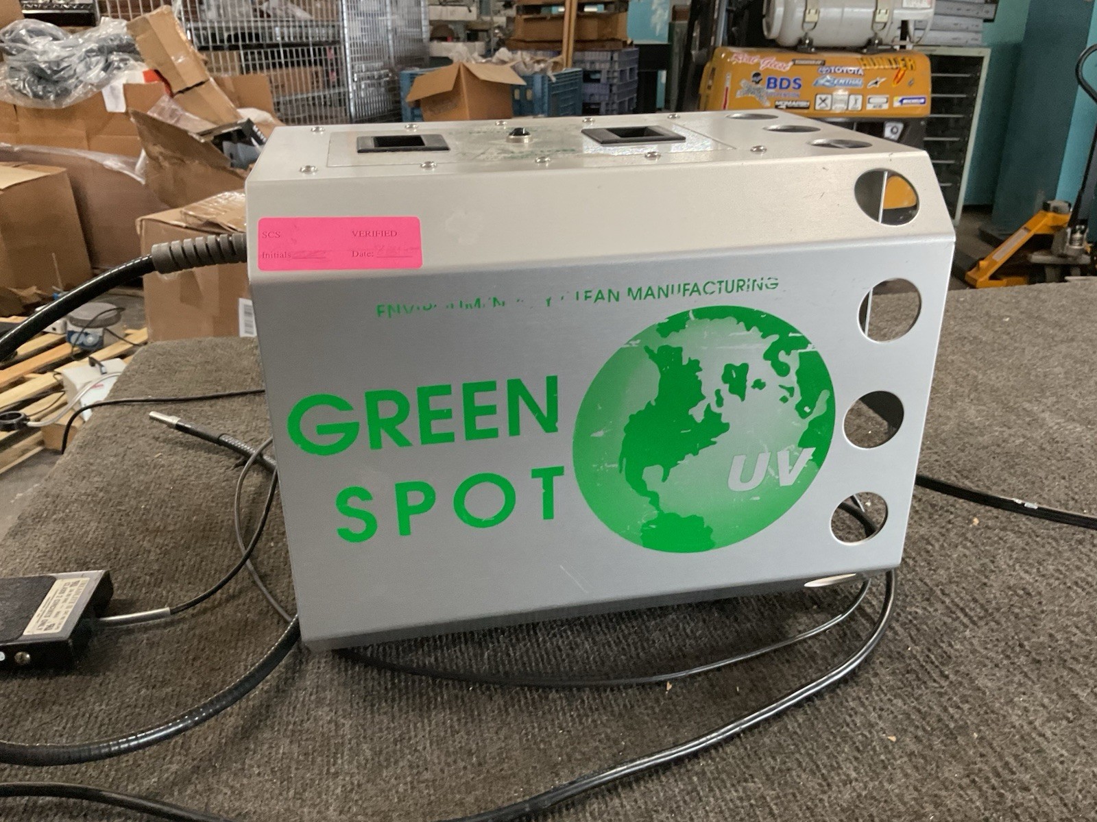 American Ultraviolet Green Spot UV Curing System w/ Light Guide & Foot Pedal
