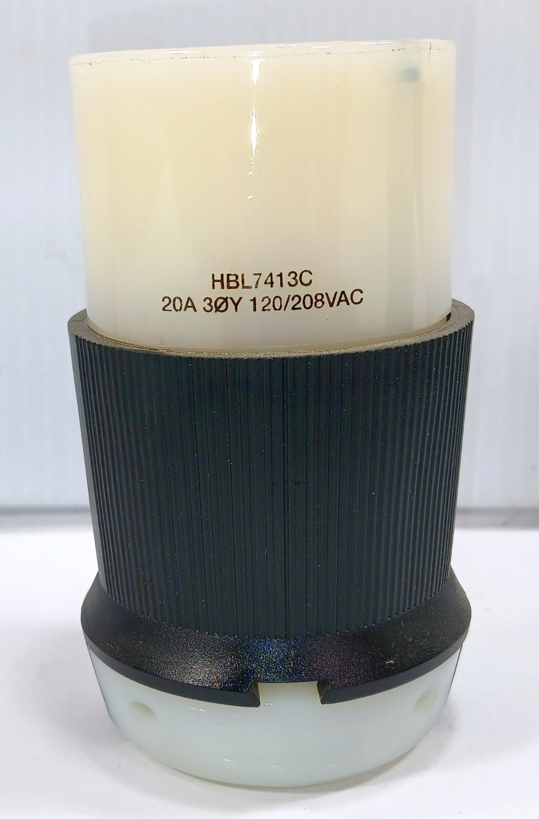 1 NEW HUBBELL HBL7413C 4 POLE LOCKING CONNECTOR NNB ***MAKE OFFER***