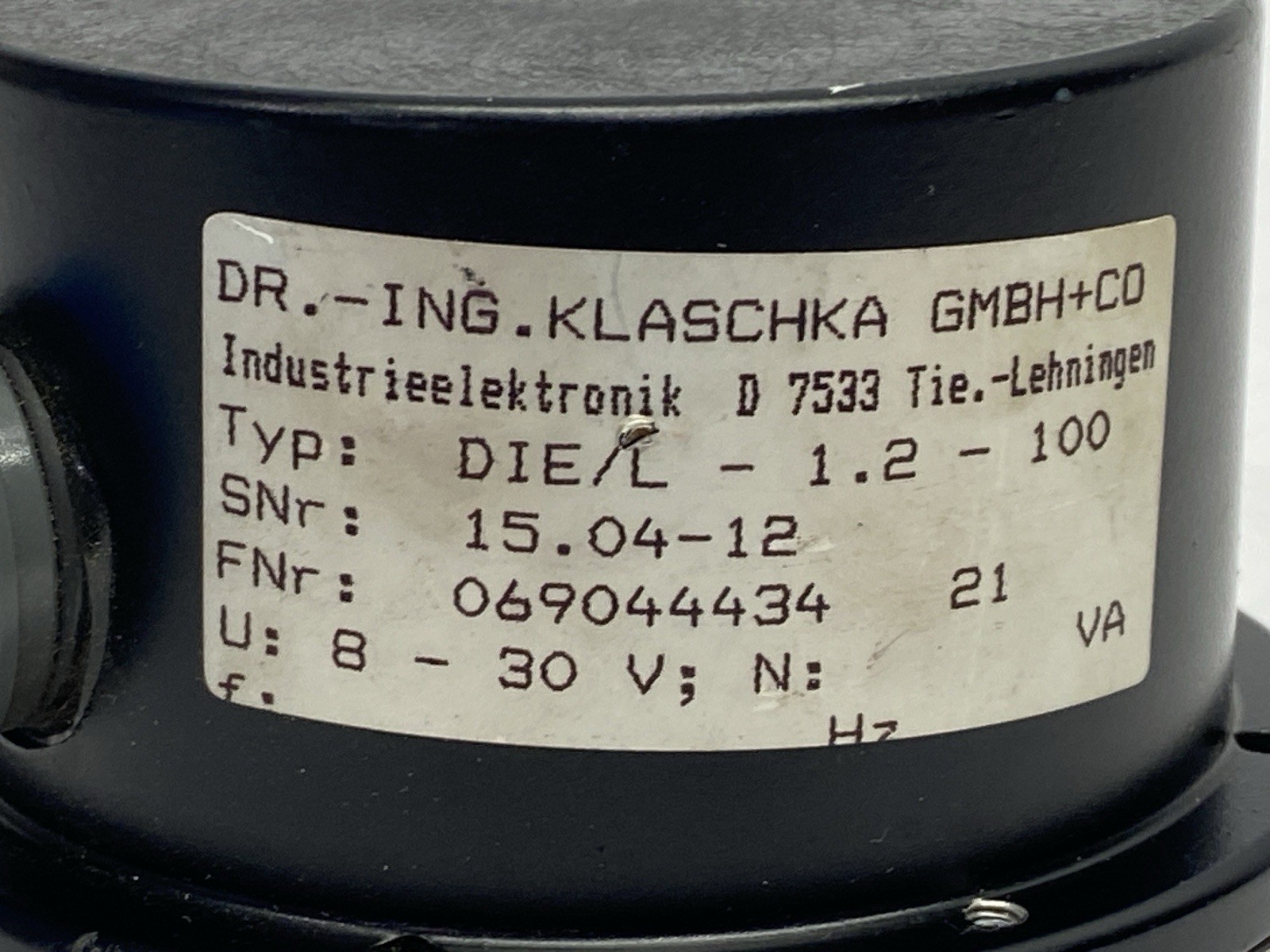 Klaschka DIE/L-1.2-100 Incremental Encoder 8-30V 069044434