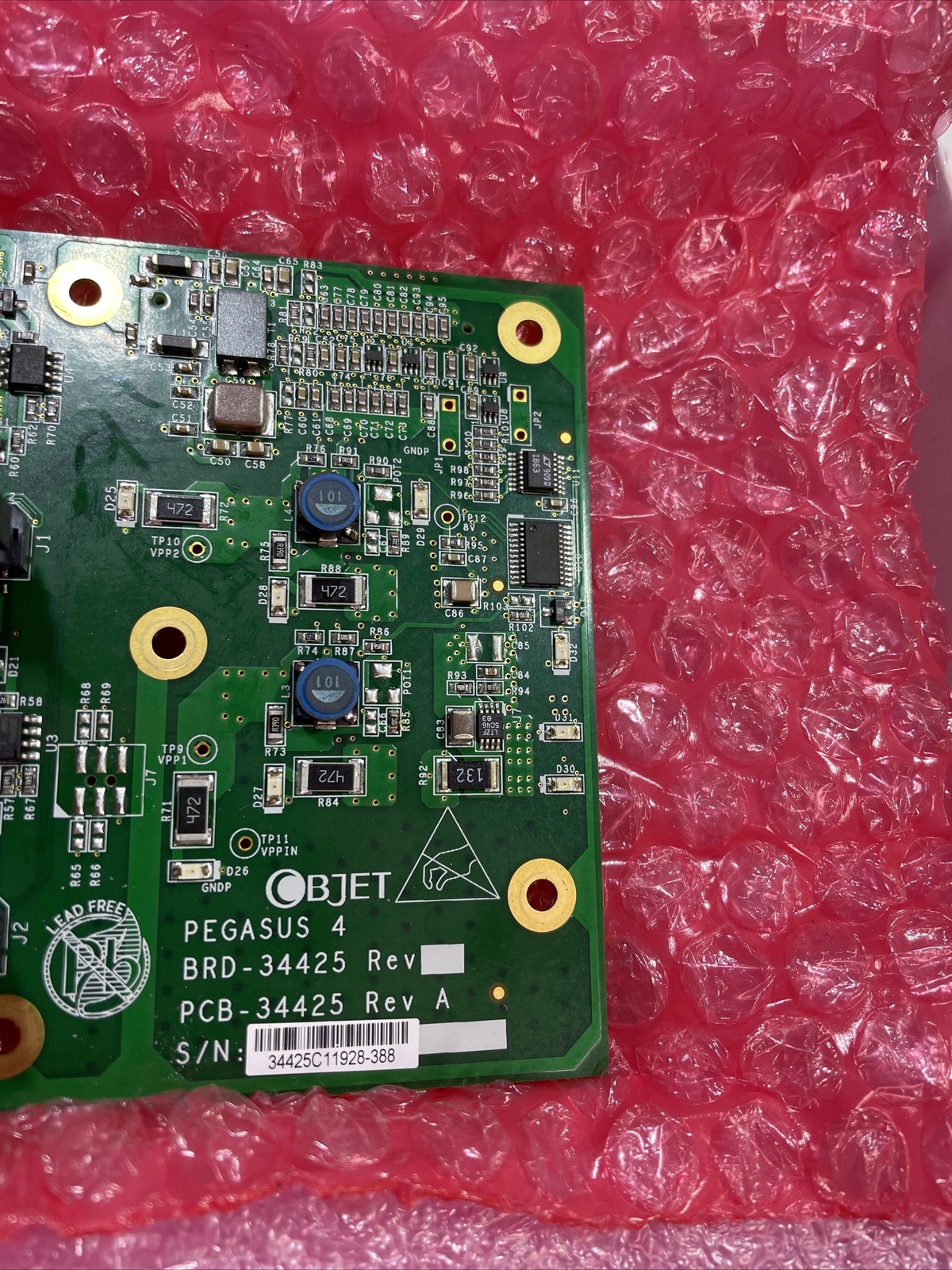 Stratasys BRD-34425-R, BRD34425R, PEGASUS 4 BOARD ASSY, SHIPSAMEDAY