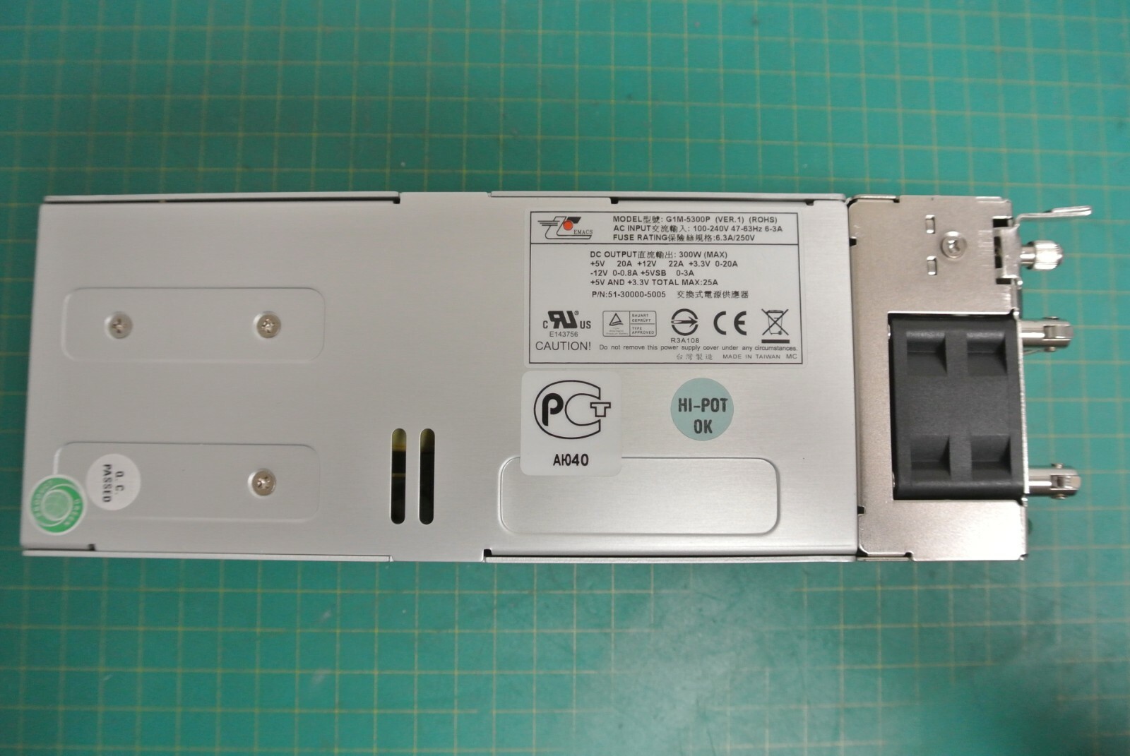 ZIPPY TECHNOLOGY (G1M-5300P) power supply