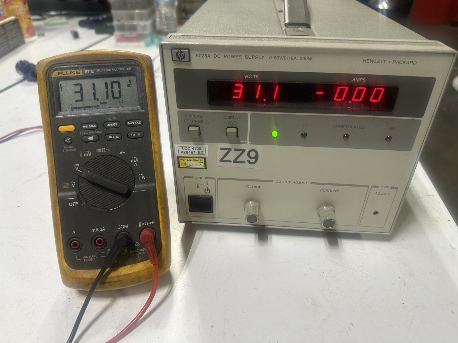HP Hewlett Packard 6028A DC Power Supply 0-60V/0-10A, 200W TESTED SEE VIDEO