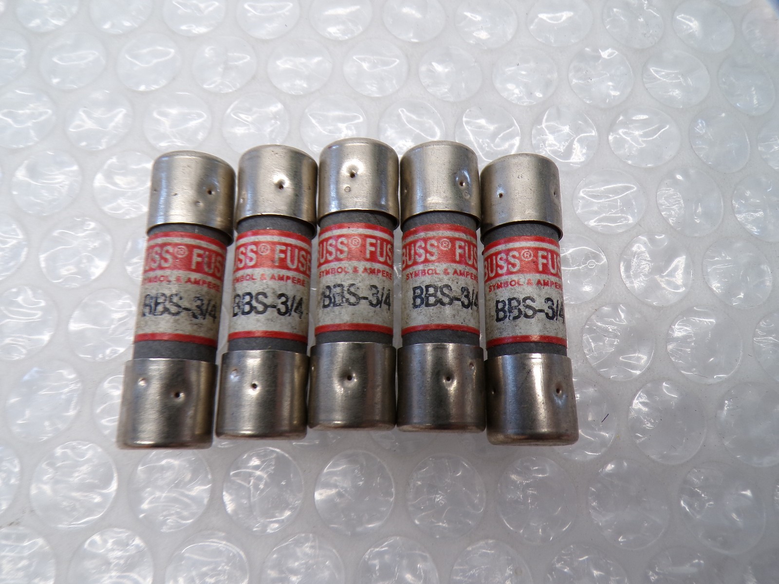 BUSSMANN BBS-3/4 FUSE LOT OF 5 NSNP