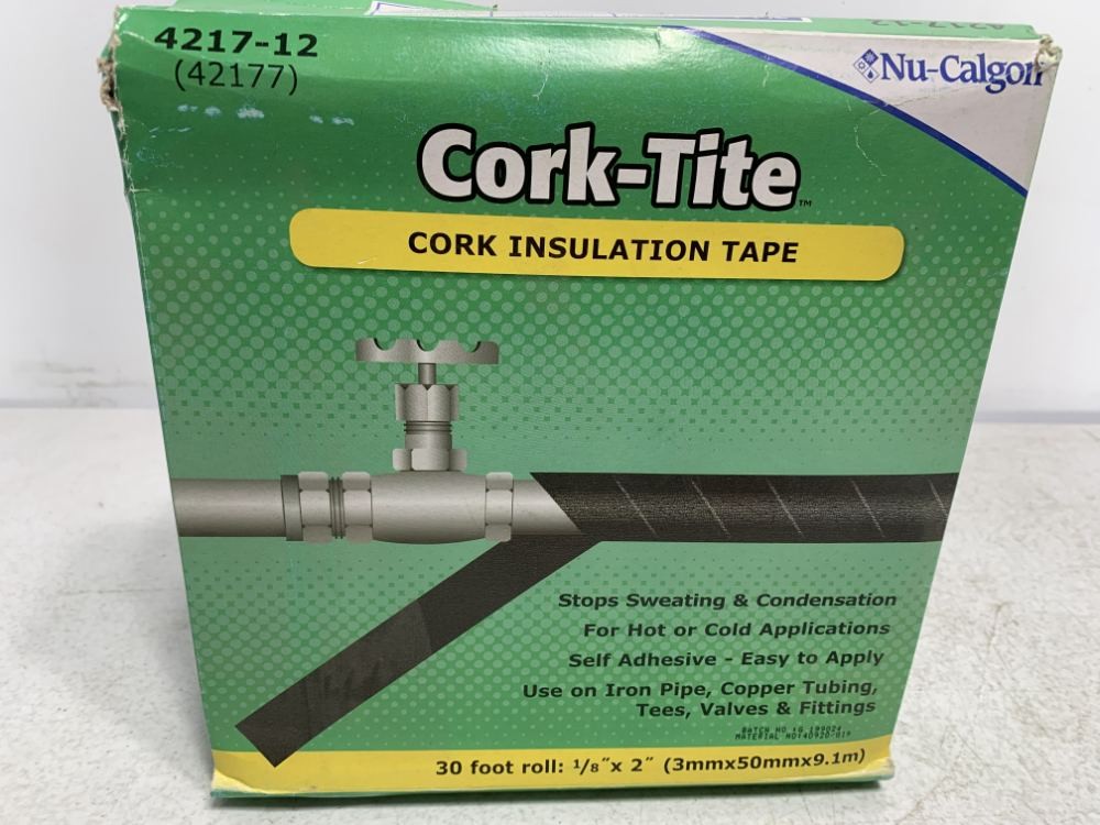 Nu-Calgon 4217-12 Cork Insulation Tape 30′ x 1/8″ x 2″