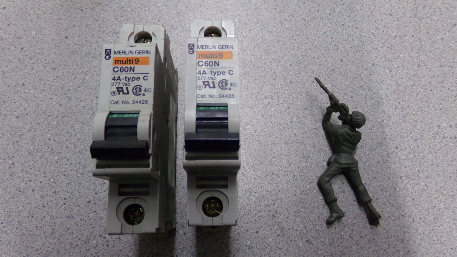 Merlin Gerin Multi 9 C60N 4A Type C 24428 Circuit Breakers, Lot of 2
