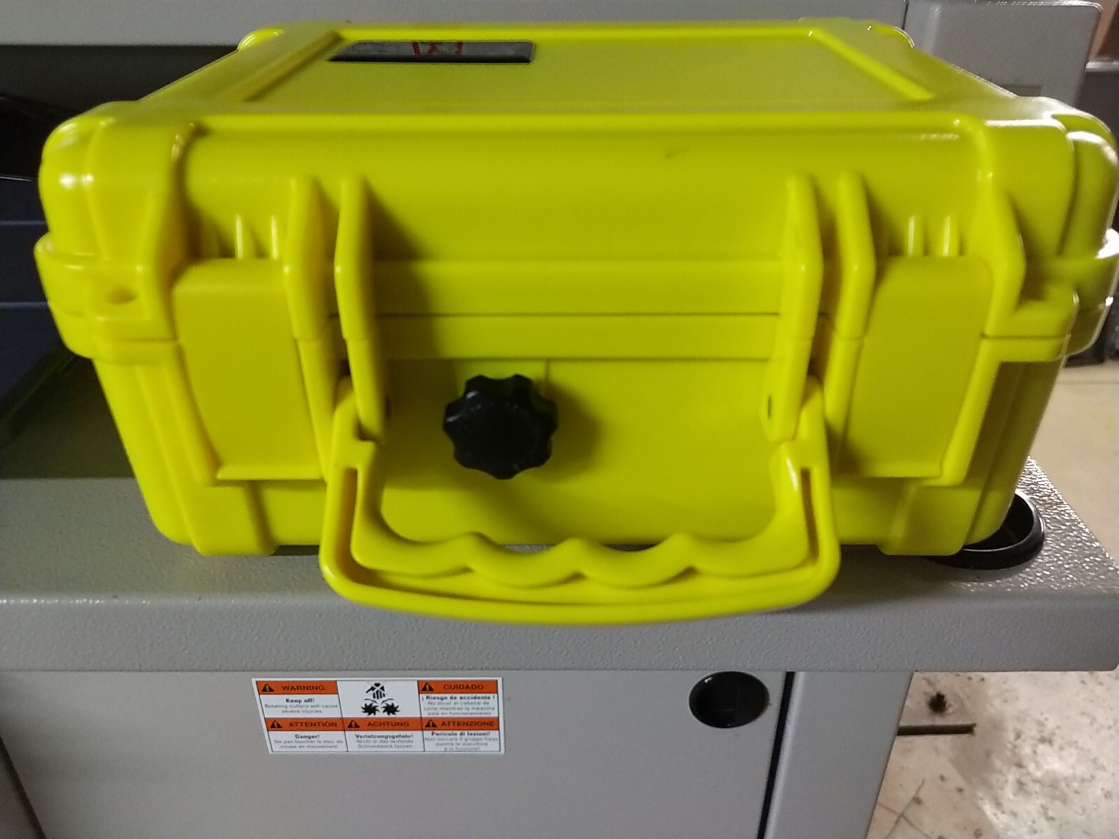 X-treme Protection Rugged Travel Case 13×11.5×7 inches- Yellow Used