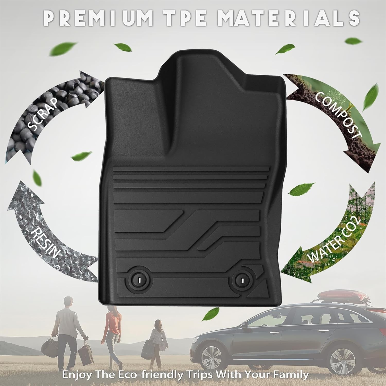 KARPAL Floor Mats Fit for Toyota Tundra 2022-2025 2026 CrewMax Cab, Custom Fit