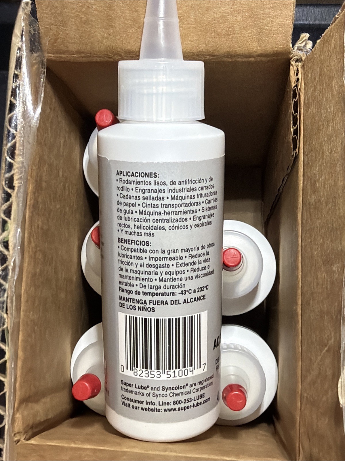 Super Lube Bottle Oil with PTFE (High Viscosity) 4 Oz. – Lot of 6