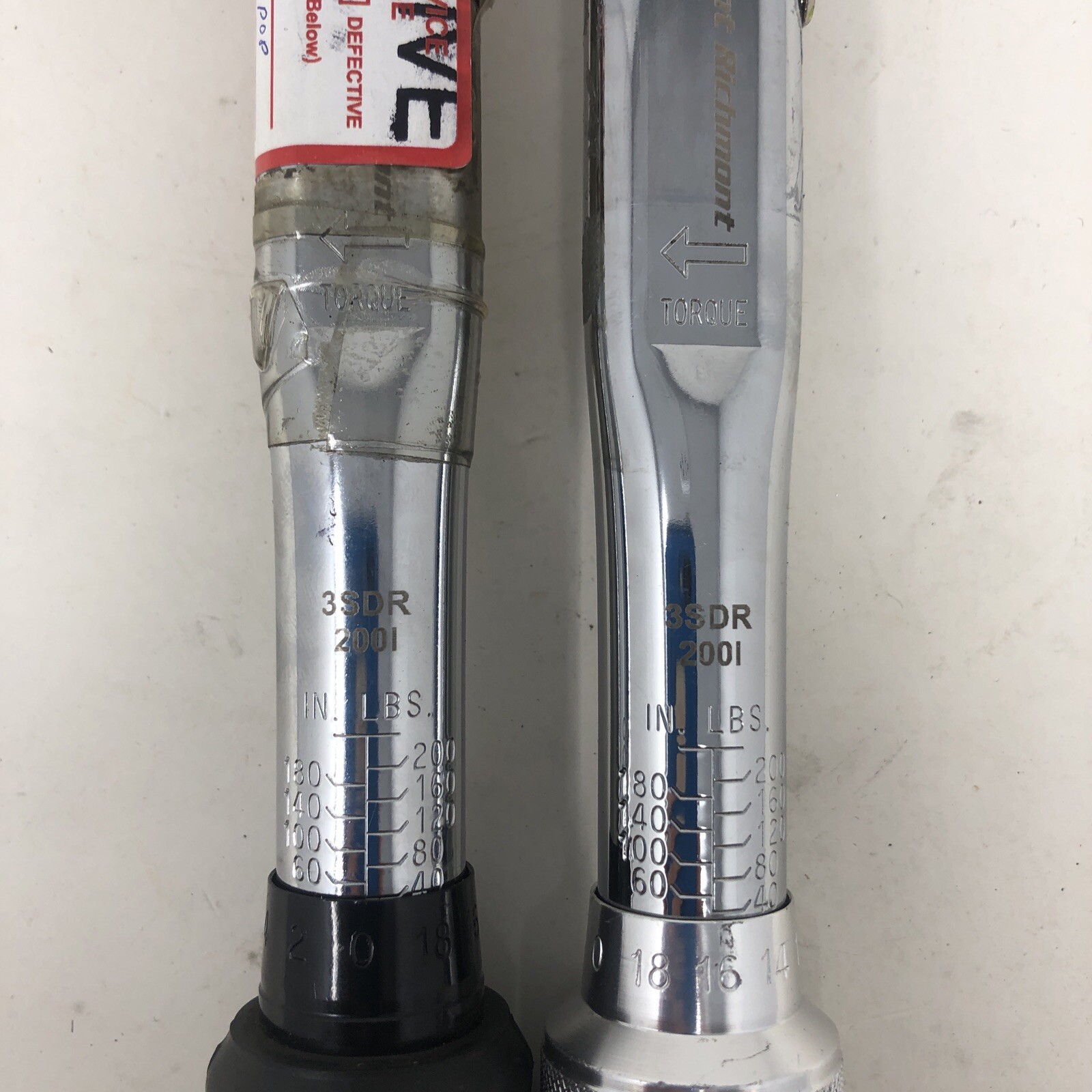 STURTEVANT RICHMONT MICROMETER ADJUSTABLE 1/4″ TORQUE WRENCH 3SDR-200I 2PK