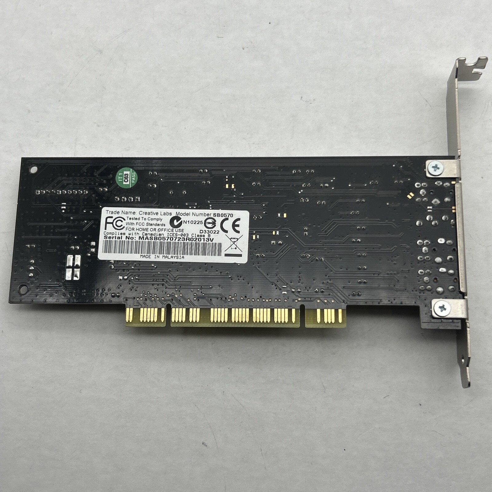 Creative Labs Sound Blaster Audigy PCI Sound Card # SB0570 Vintage Gaming 2004
