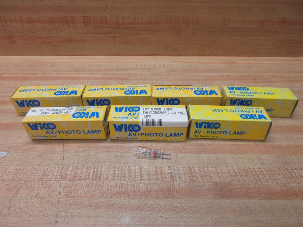 Wiko EVA-12V-100W Lamp, Light Bulb EVA (Pack of 7)