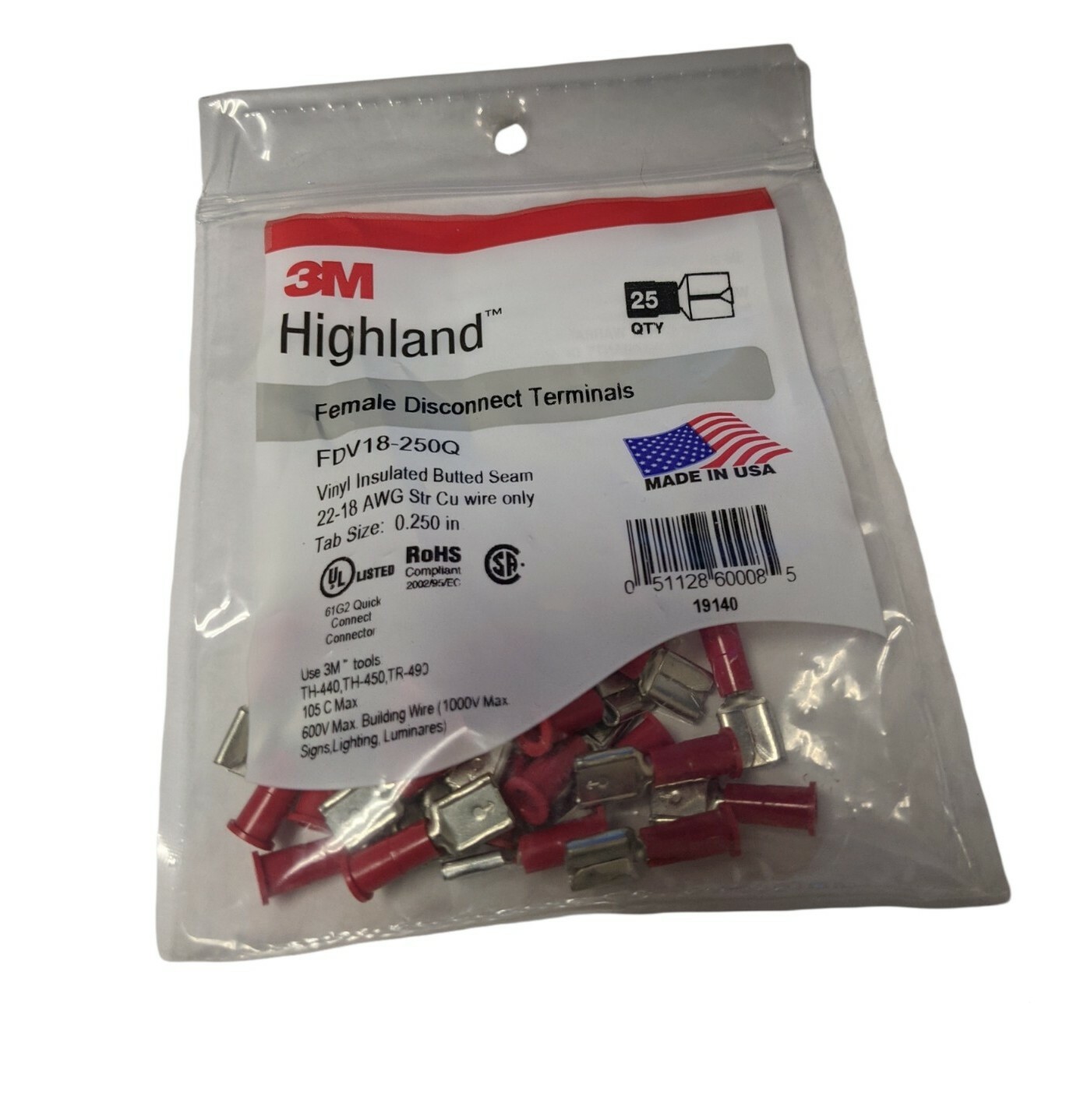 3M Highland Fork Terminal/Female Disconnect Bundle (75 QTY) See Description