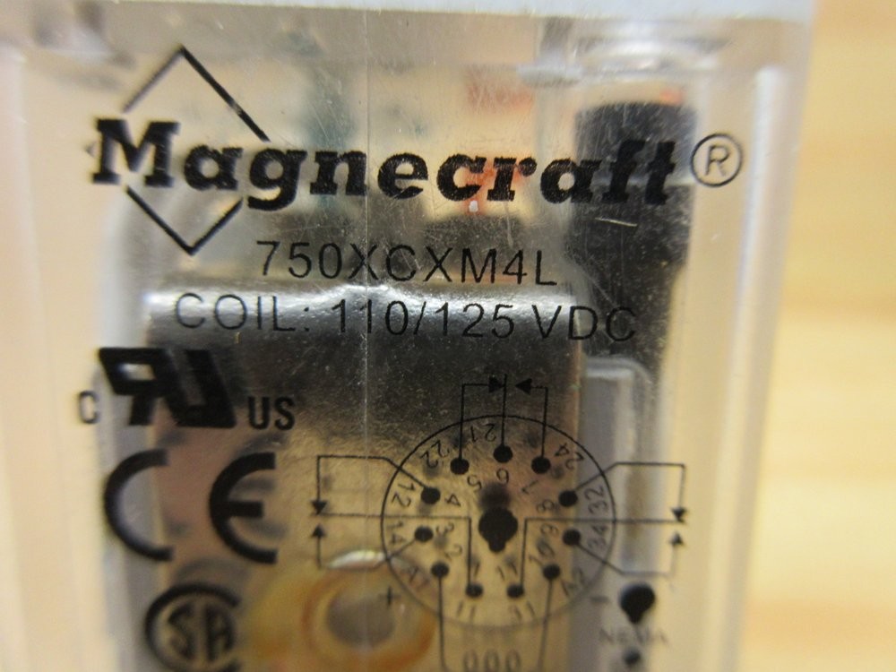 Magnecraft 750XCXM4L-110/125 VDC Relay 750XCXM4L110125VDC