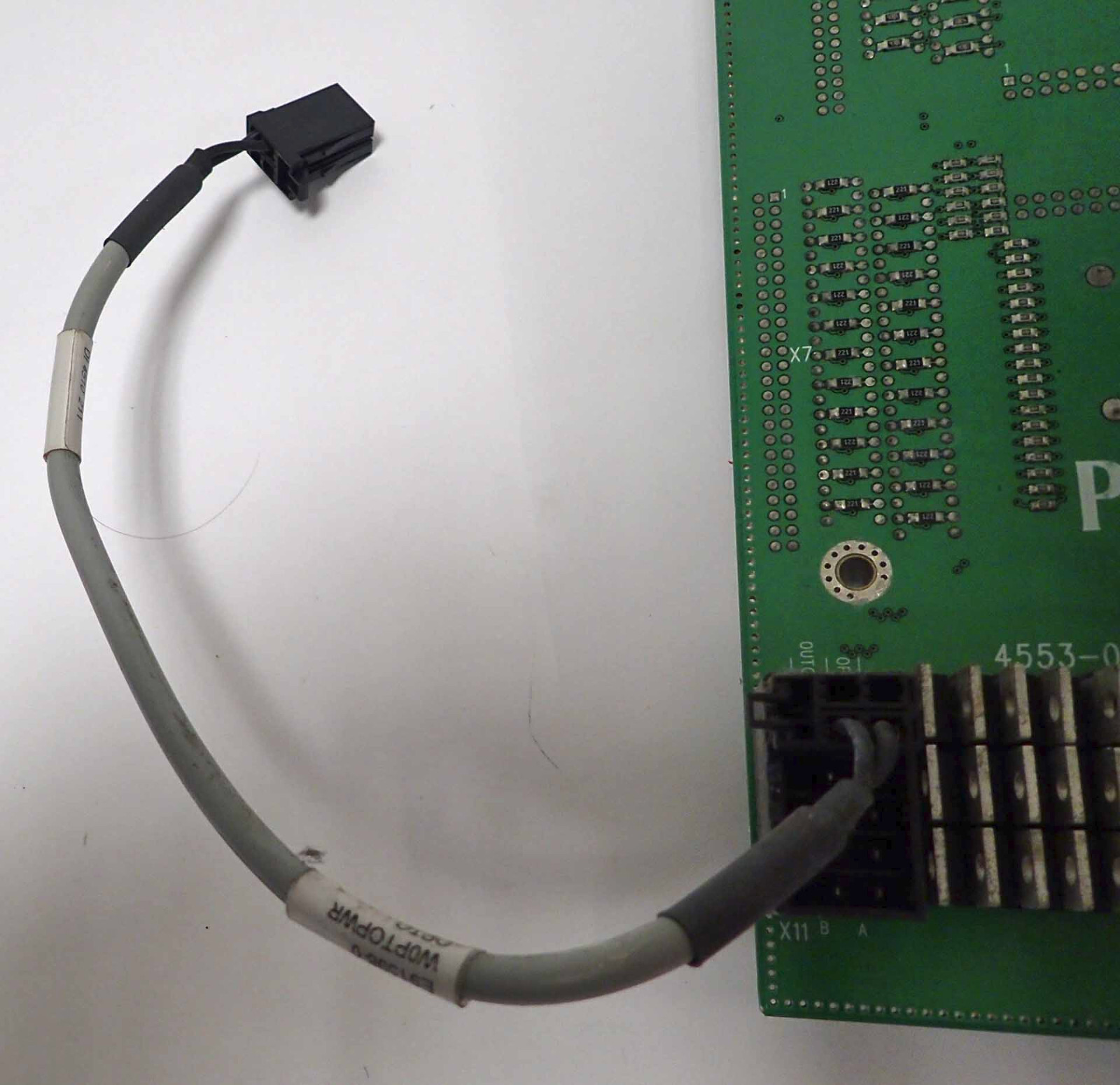 PMJ AUTOMEC CORPORATION 4553-0, E91573-0, 19002333 08700 OPTO BOARD W/ CABLE