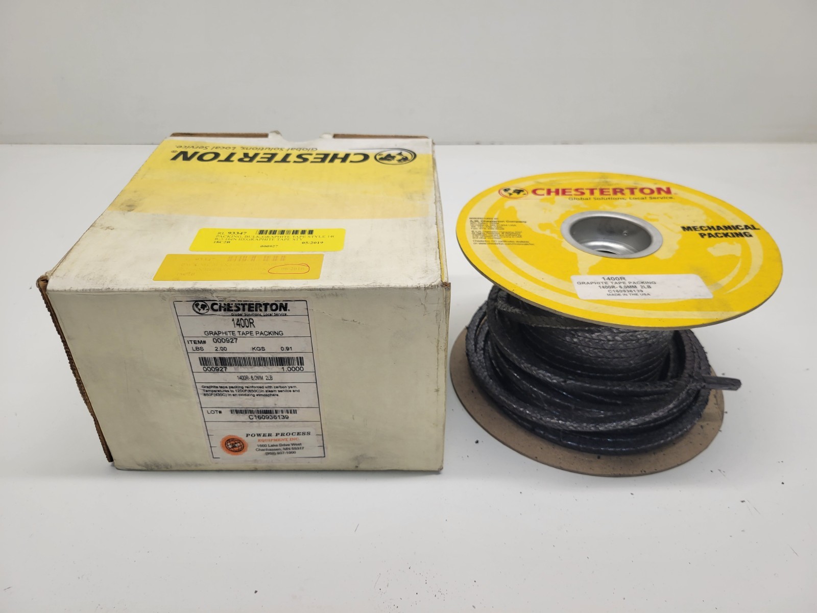 NEW OLD STOCK! CHESTERTON 2LB 6,0MM GRAPHITE TAPE PACKING 1400R-6.0MM