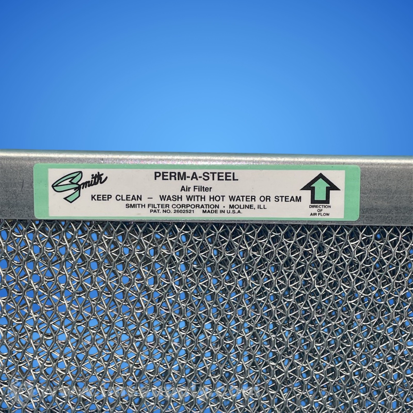 Smith Filter Corporation 16 inch x 9 inch x 1 inch Steel Mesh Fil FNIP