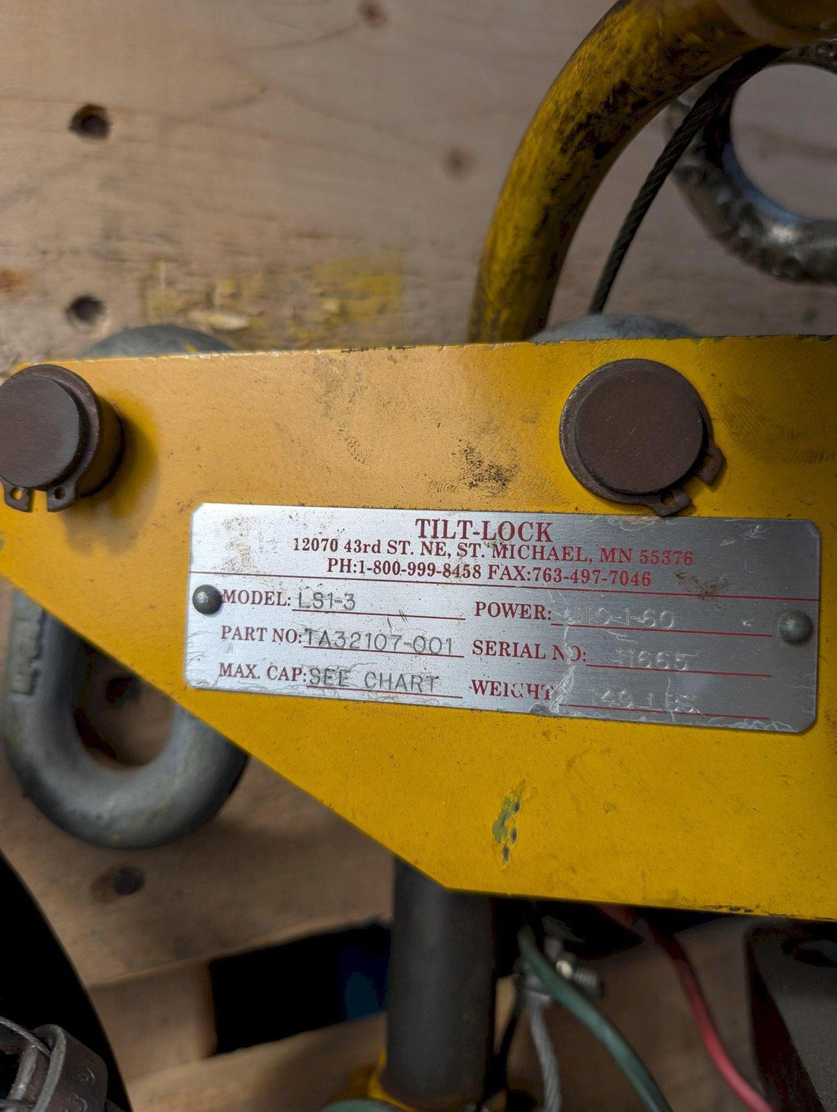 Yale 2-Ton Hoist & Tilt Lock Crane KEL2-107H71/252 | 4000 lb Cap | 460V 3PH | LS