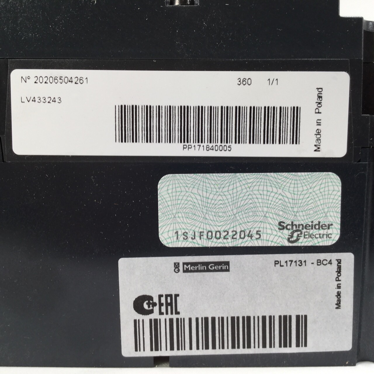 Schneider Electric LV433243 Circuit breaker Compact NSX100R New NFP