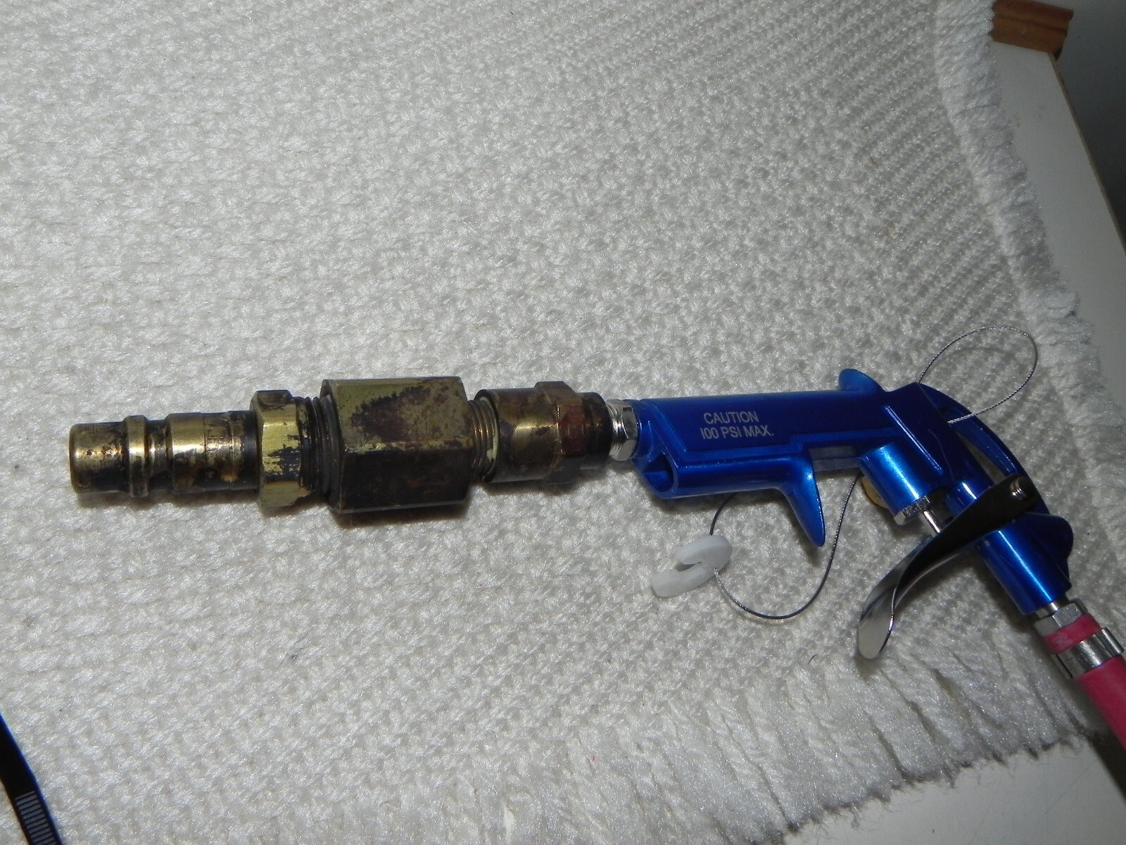 Valuflex GS 1/4″ Hose Hypro 30 PSI Gauge/Mastercraft Air gun/Parker 14R012FC=300