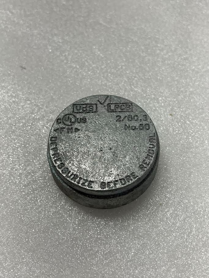 Lot of 48 VICTAULIC FireLock 60.3 2″ Galvanized Cap