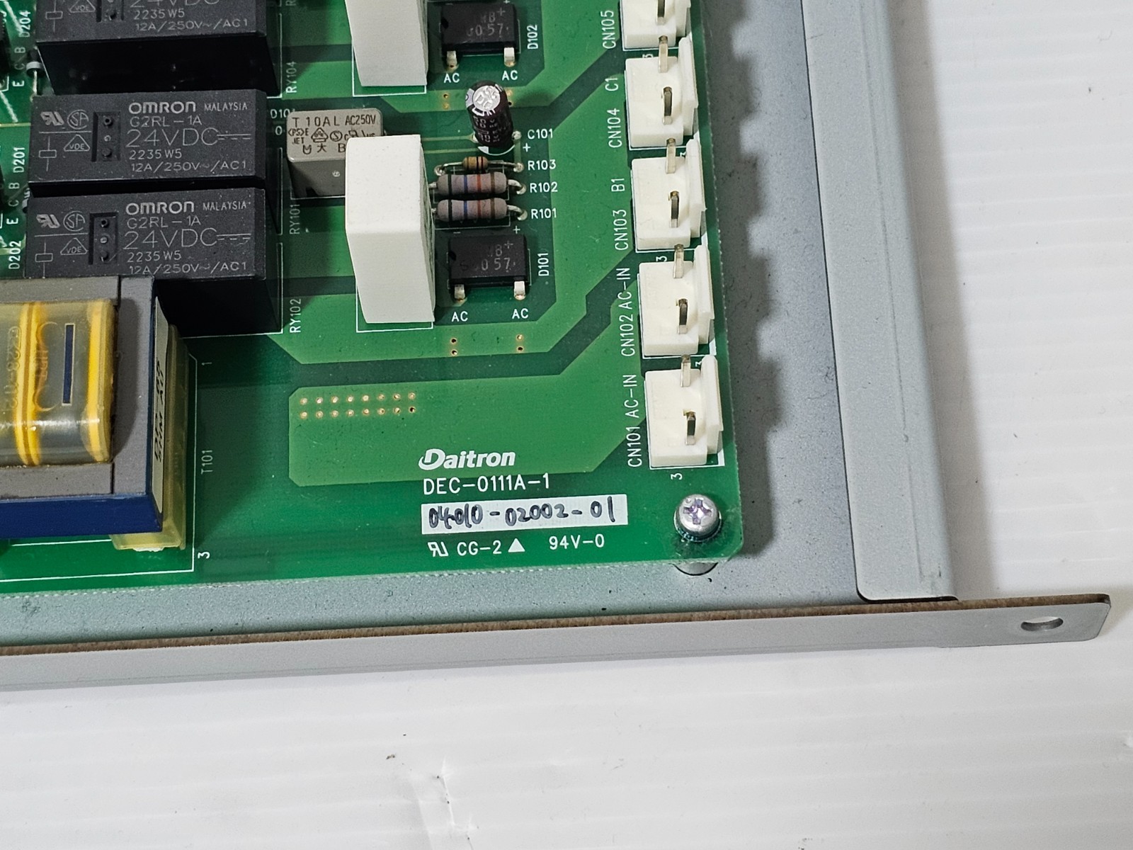 Daitron DEC-0111A-1, 04010-02001-01 Board w/ 4-501-006-11, 4-501-021-11 PSU