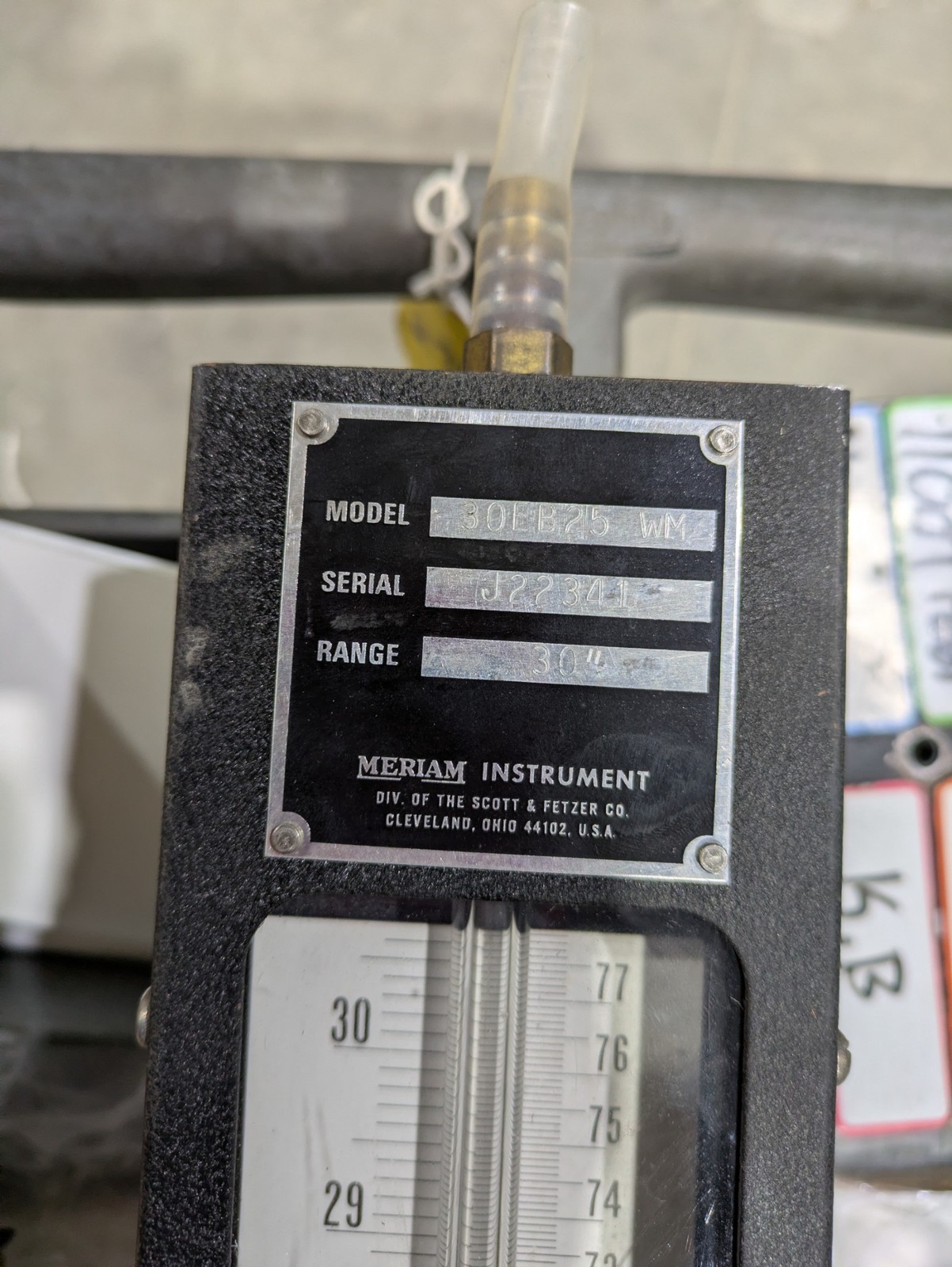 MERIAM INSTRUMENTS 30EB25 WM C.M.P.D 00566 2402 30″