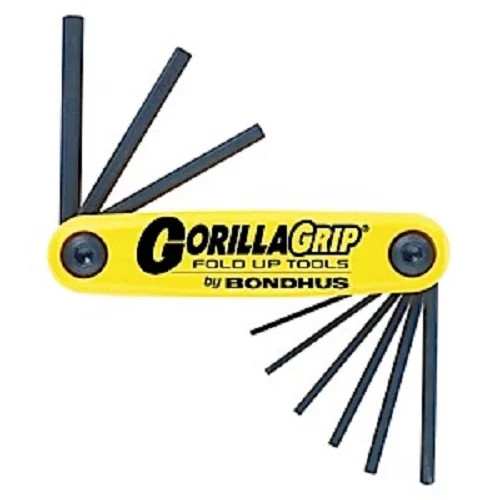 Bondhus 12592 – Set 7 Hex GorillaGrip Fold-up Tools 1.5-6mm – 1EA