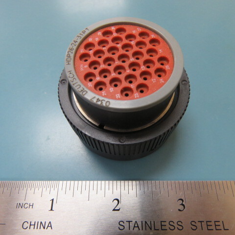 DEUTSCH HDP26-24-31PT Qty of 2 per Lot 31 Position Circular Connector Plug Hous
