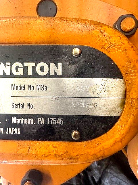 HARRINGTON CB400 40 TON HAND CHAIN HOIST 12′ LIFT