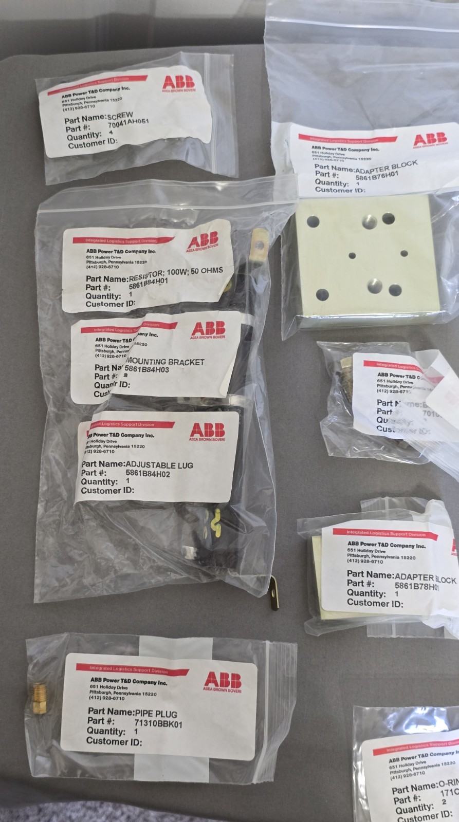 ABB 5861B81G01 Adapter Kit Brand New/Open Box Free Ship