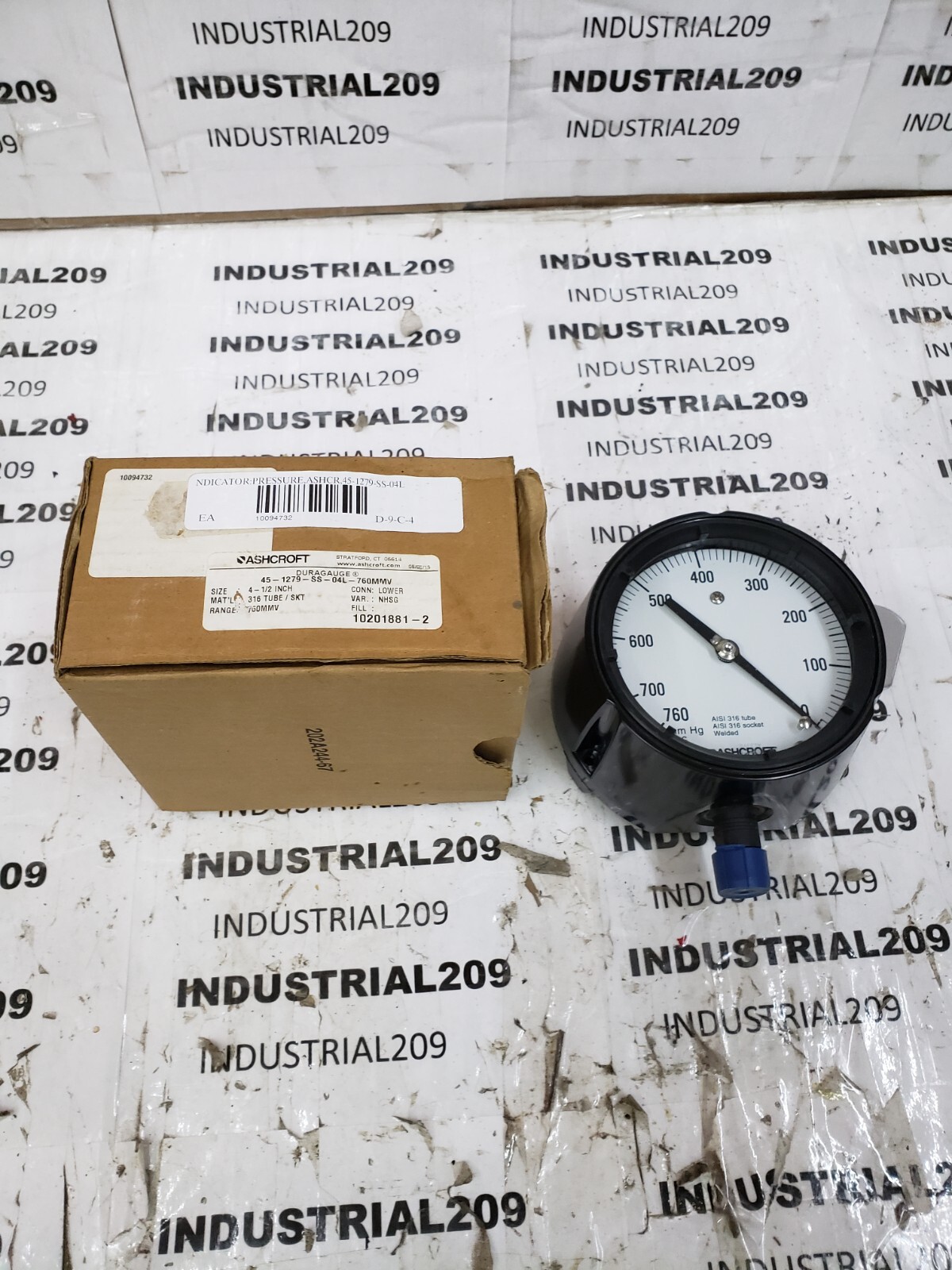 ASHCROFT 45-1279-SS-04L-15 DURAGAUGE