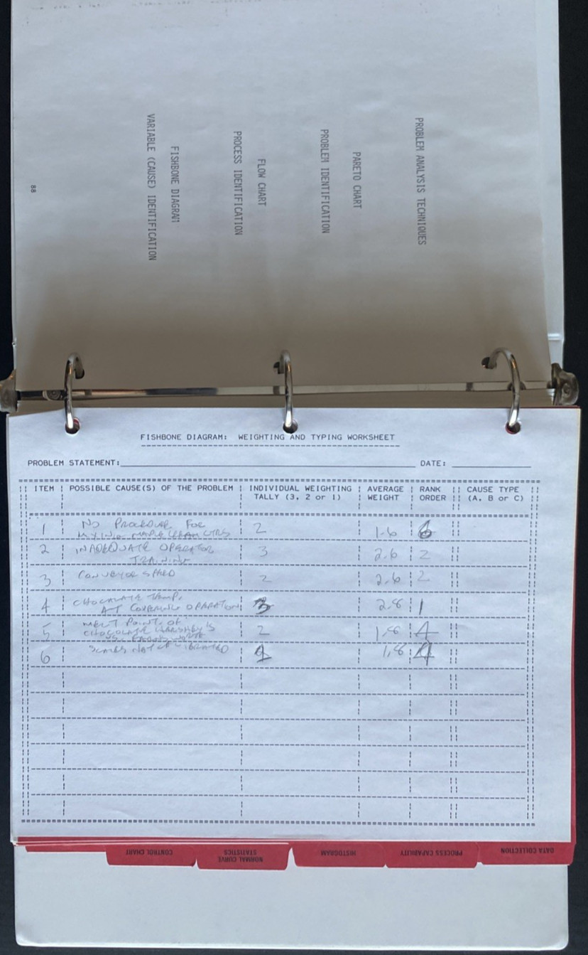 Vtg 1989 Packard Electric / GM Statistical Process Control SPC Training Manual