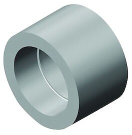 GF Central Plastics 1-1/4″ IPS Socket Coupling, Virgin Black, HDPE