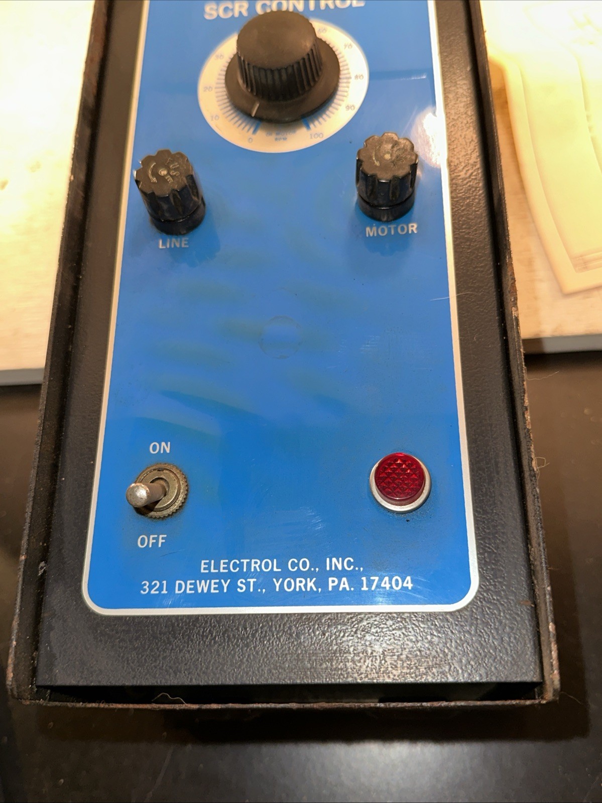 New Electrol C-25-B-200 Electric Motor Speed Control NOS