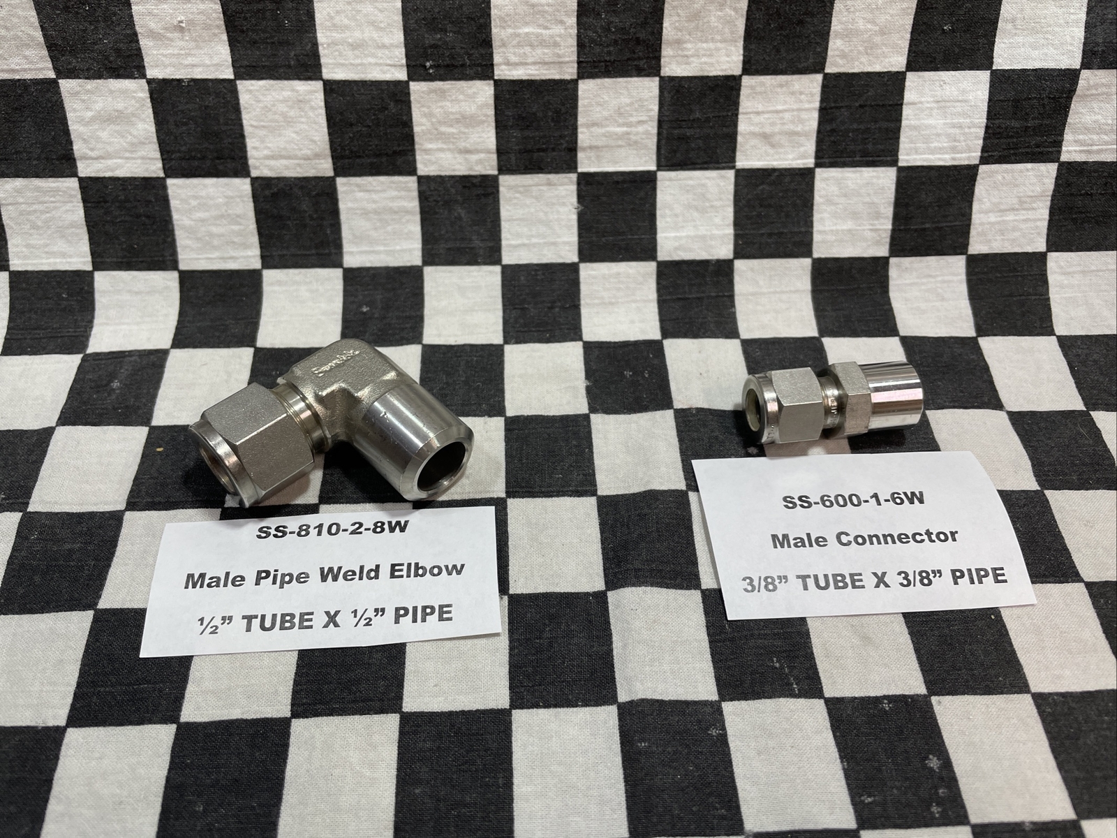 SWAGELOK SOCKET WELD, SS-600-1-6W & SS-810-2-8W, SHIPSAMEDAY #Y26