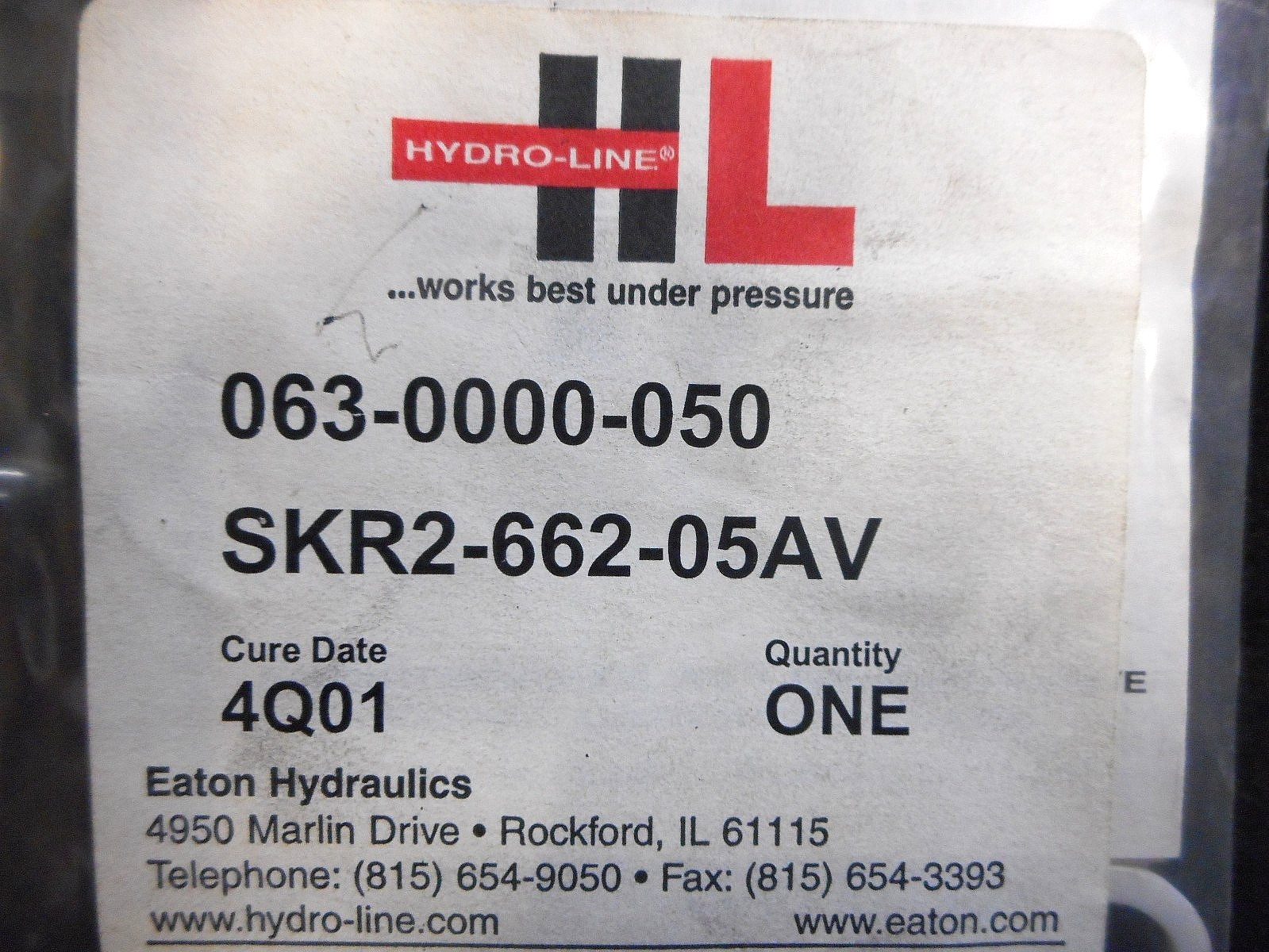 EATON/HYDRO-LINE, CYLINDER SEAL KIT, SKR2-662-05AV, 063-0000-050