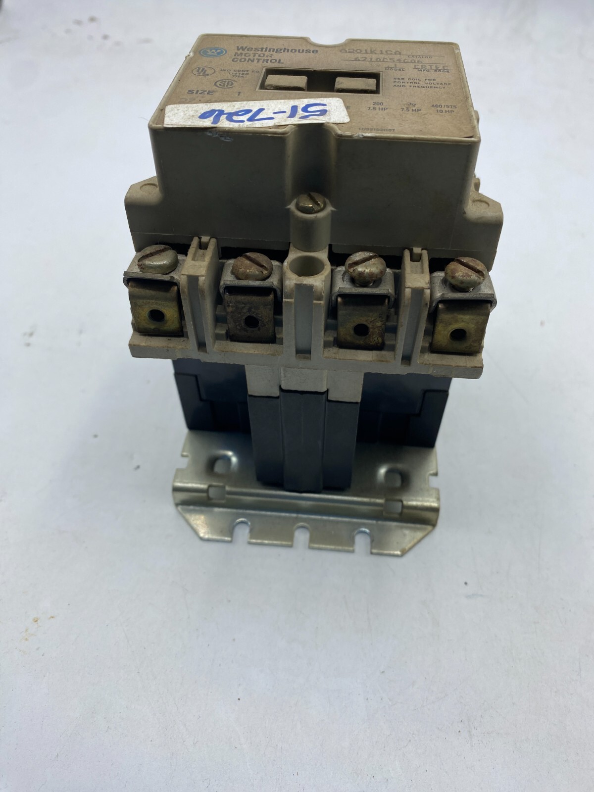 WESTINGHOUSE MOTOR CONTROL A201K1CA MODEL J 200-575V 7.5-10HP 27 AMPS🔔