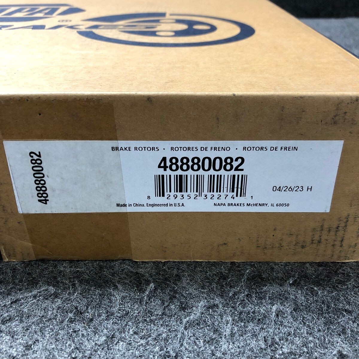 Napa Premium Brake Rotor 48880082 Ram 1500 Classic 2019-2023…
