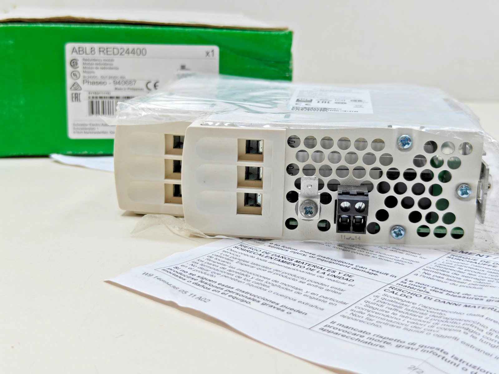 ABL8 RED24400 Schneider Electric Redundancy Module – 40A – for Regulated SMPS